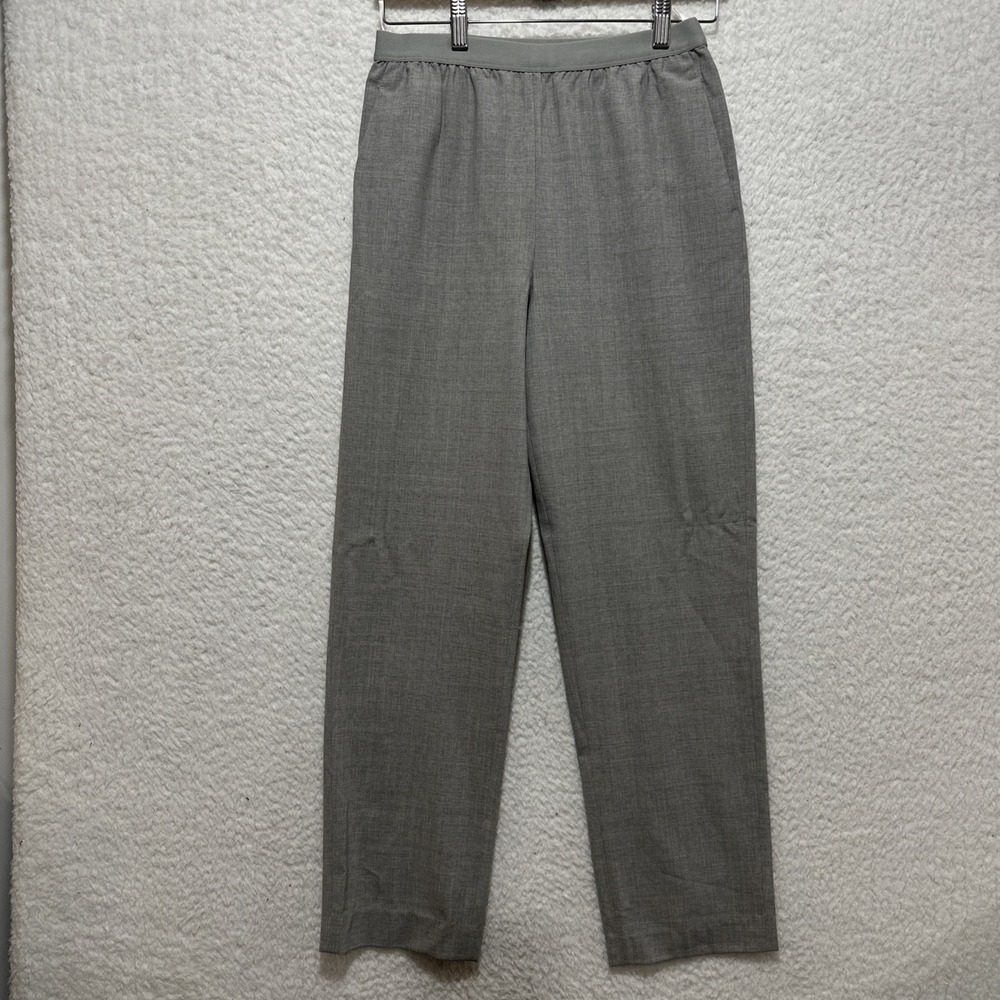 Aritzia Babaton Elastic Waist Band Light Gray Wool Blend Pants Women's size‎ S